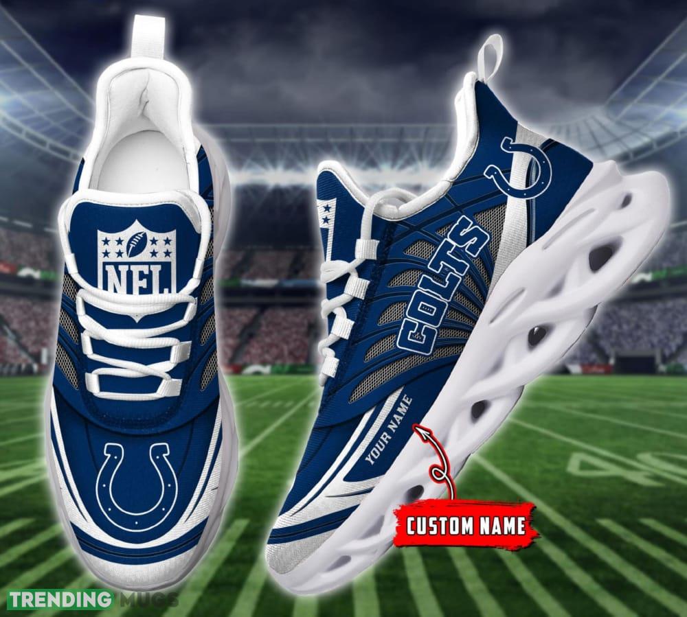 NFL Indianapolis Colts Custom Name Max Soul Shoes Full Print For Men Women Sports Sneakers Max Soul NFL Indianapolis Colts Custom Name Max Soul Shoes Full Print For Men Women Sports Sneakers Max Soul