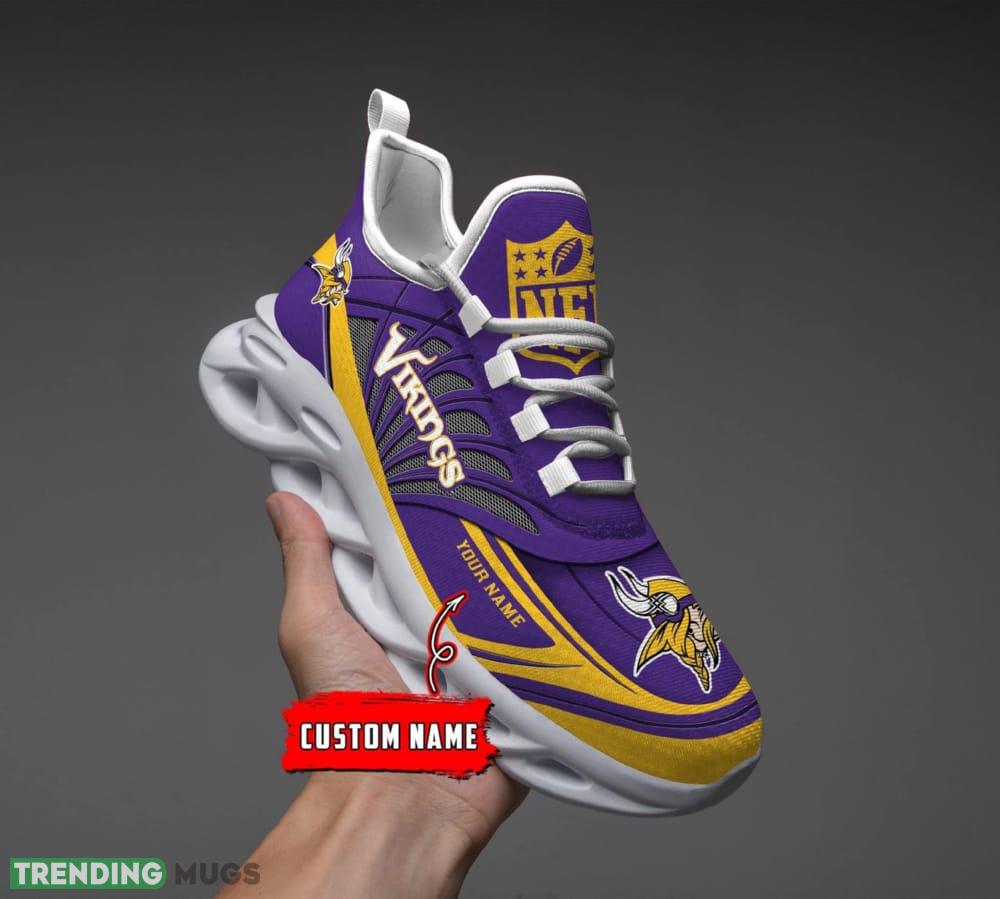 NFL Minnesota Vikings Custom Name Max Soul Shoes Full Print For Men Women Sports Sneakers Max Soul NFL Minnesota Vikings Custom Name Max Soul Shoes Full Print For Men Women Sports Sneakers Max Soul