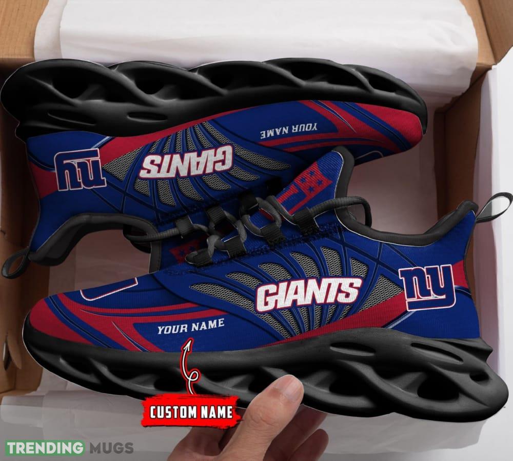 NFL New York Giants Custom Name Max Soul Shoes Full Print For Men Women Sports Sneakers Max Soul NFL New York Giants Custom Name Max Soul Shoes Full Print For Men Women Sports Sneakers Max Soul