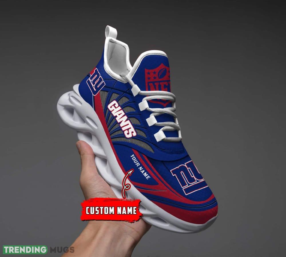 NFL New York Giants Custom Name Max Soul Shoes Full Print For Men Women Sports Sneakers Max Soul NFL New York Giants Custom Name Max Soul Shoes Full Print For Men Women Sports Sneakers Max Soul