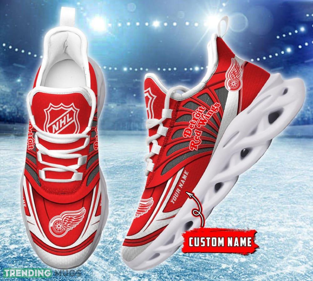 NHL Detroit Red Wings Custom Name Max Soul Shoes Full Print For Men Women Sports Sneakers Max Soul NHL Detroit Red Wings Custom Name Max Soul Shoes Full Print For Men Women Sports Sneakers Max Soul