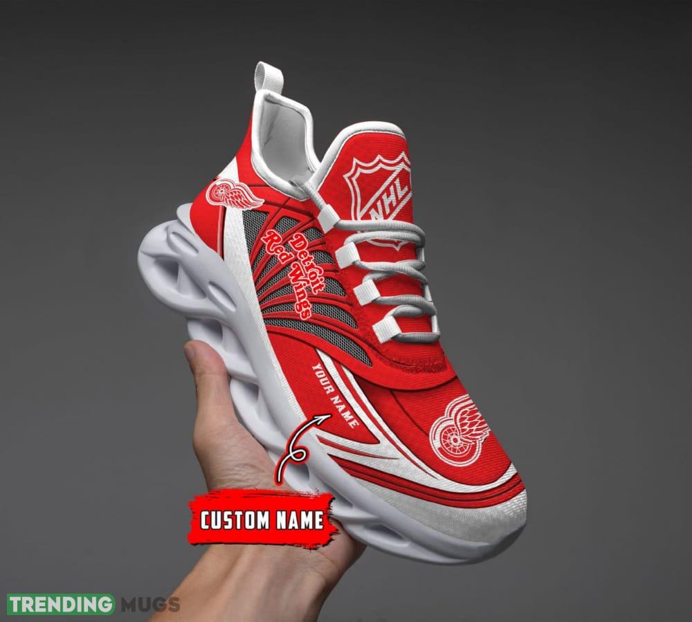 NHL Detroit Red Wings Custom Name Max Soul Shoes Full Print For Men Women Sports Sneakers Max Soul NHL Detroit Red Wings Custom Name Max Soul Shoes Full Print For Men Women Sports Sneakers Max Soul