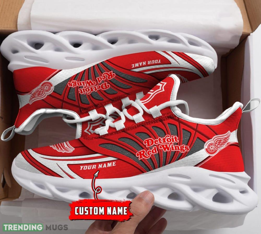NHL Detroit Red Wings Custom Name Max Soul Shoes Full Print For Men Women Sports Sneakers - NHL Detroit Red Wings Custom Max Soul Shoes_1 NHL Detroit Red Wings Custom Name Max Soul Shoes Full Print For Men Women Sports Sneakers - NHL Detroit Red Wings Custom Max Soul Shoes_1