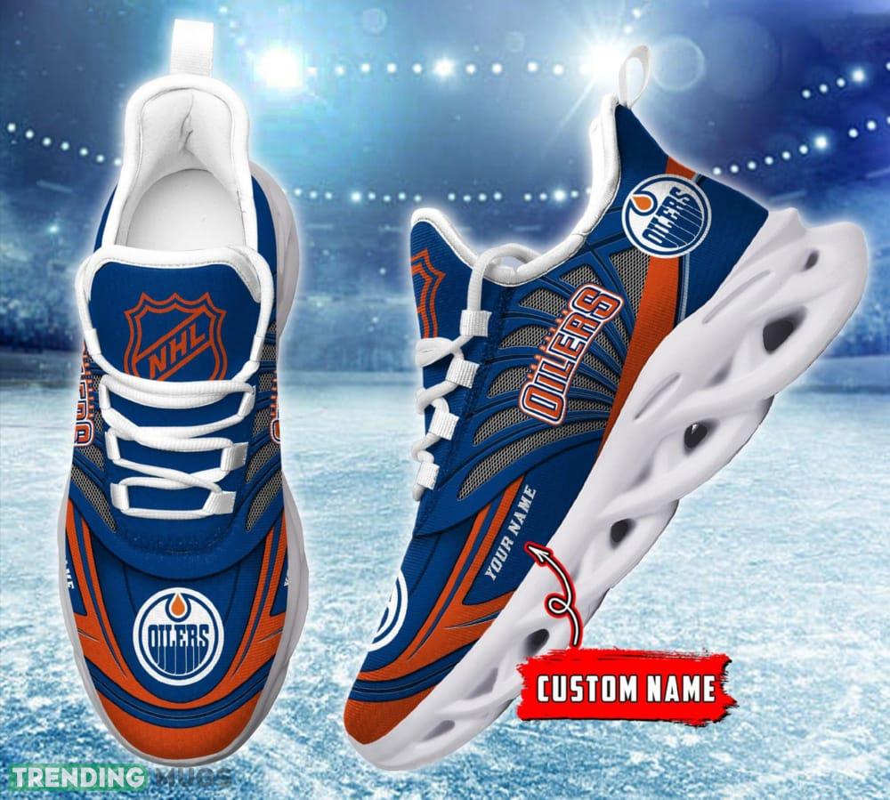 NHL Edmonton Oilers Custom Name Max Soul Shoes Full Print For Men Women Sports Sneakers Max Soul NHL Edmonton Oilers Custom Name Max Soul Shoes Full Print For Men Women Sports Sneakers Max Soul