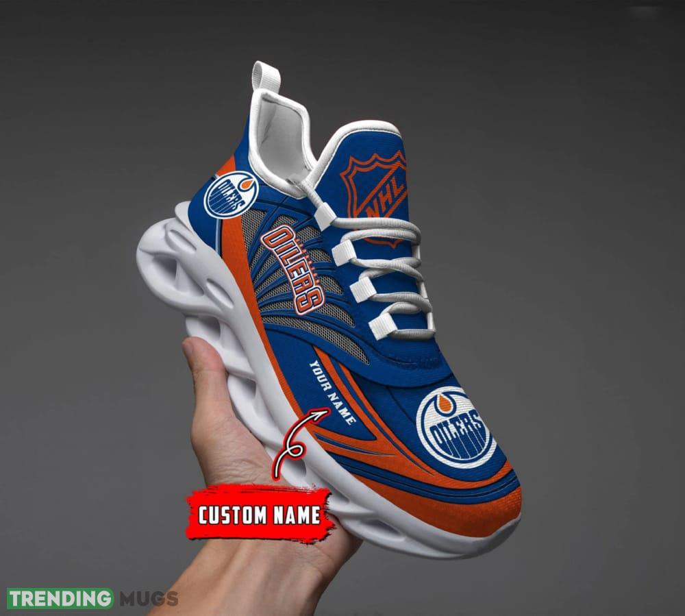 NHL Edmonton Oilers Custom Name Max Soul Shoes Full Print For Men Women Sports Sneakers Max Soul NHL Edmonton Oilers Custom Name Max Soul Shoes Full Print For Men Women Sports Sneakers Max Soul