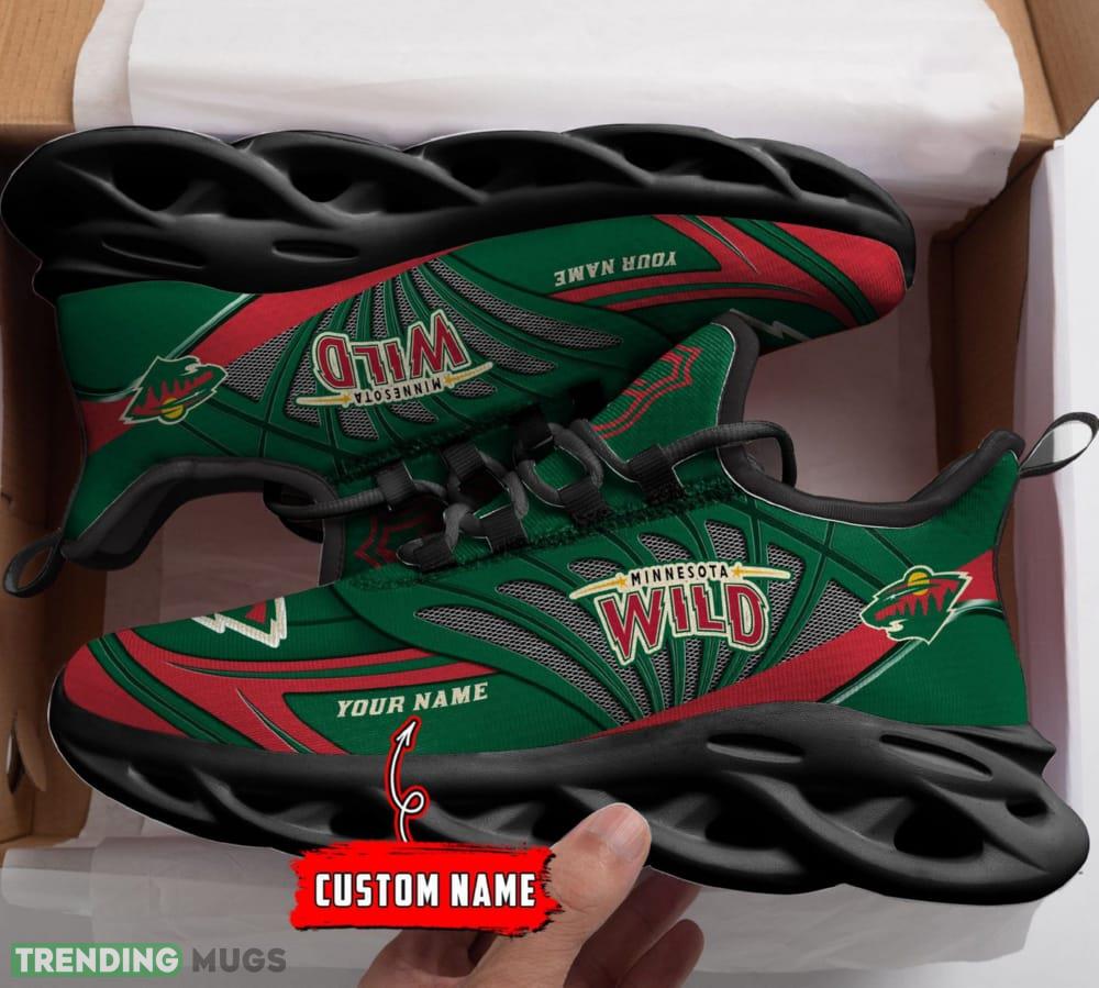 NHL Minnesota Wild Custom Name Max Soul Shoes Full Print For Men Women Sports Sneakers Max Soul NHL Minnesota Wild Custom Name Max Soul Shoes Full Print For Men Women Sports Sneakers Max Soul