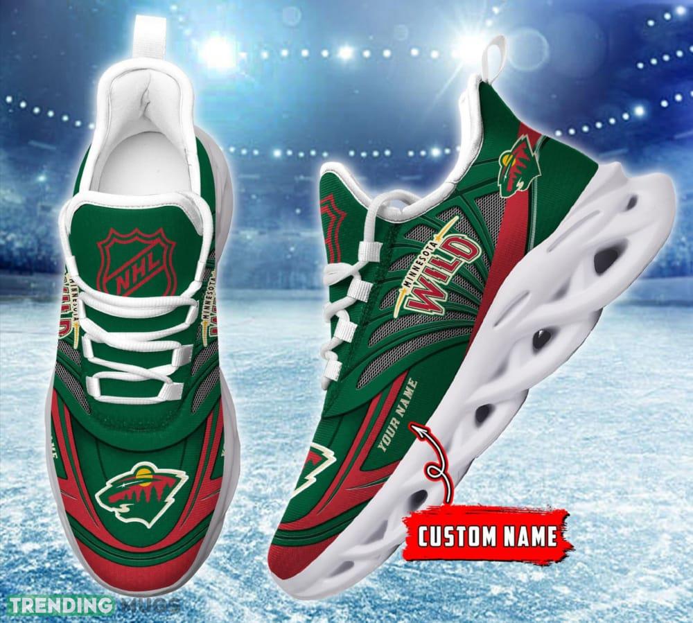 NHL Minnesota Wild Custom Name Max Soul Shoes Full Print For Men Women Sports Sneakers Max Soul NHL Minnesota Wild Custom Name Max Soul Shoes Full Print For Men Women Sports Sneakers Max Soul