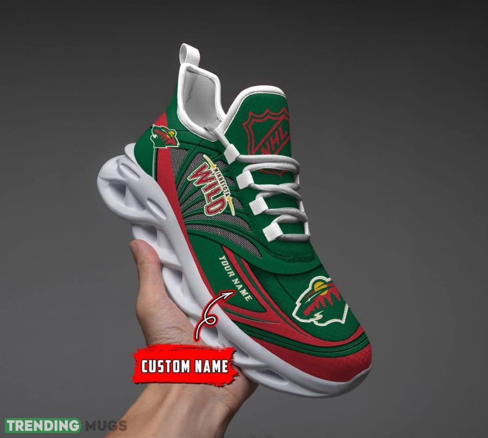 NHL Minnesota Wild Custom Name Max Soul Shoes Full Print For Men Women Sports Sneakers Max Soul NHL Minnesota Wild Custom Name Max Soul Shoes Full Print For Men Women Sports Sneakers Max Soul