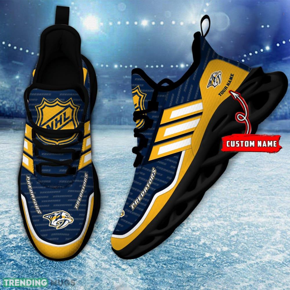 NHL Nashville Predators Custom Name Max Soul Shoes Full Print For Men Women Sports Sneakers Max Soul NHL Nashville Predators Custom Name Max Soul Shoes Full Print For Men Women Sports Sneakers Max Soul