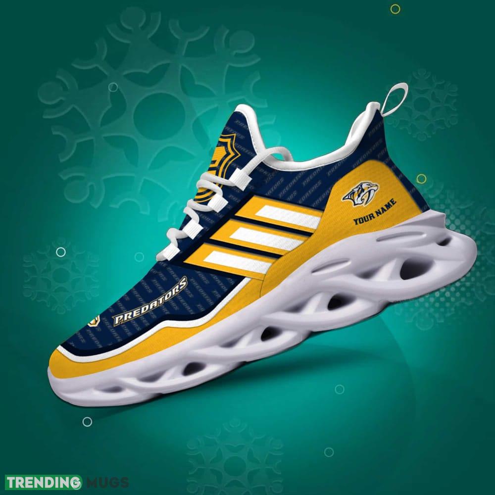 NHL Nashville Predators Custom Name Max Soul Shoes Full Print For Men Women Sports Sneakers Max Soul NHL Nashville Predators Custom Name Max Soul Shoes Full Print For Men Women Sports Sneakers Max Soul