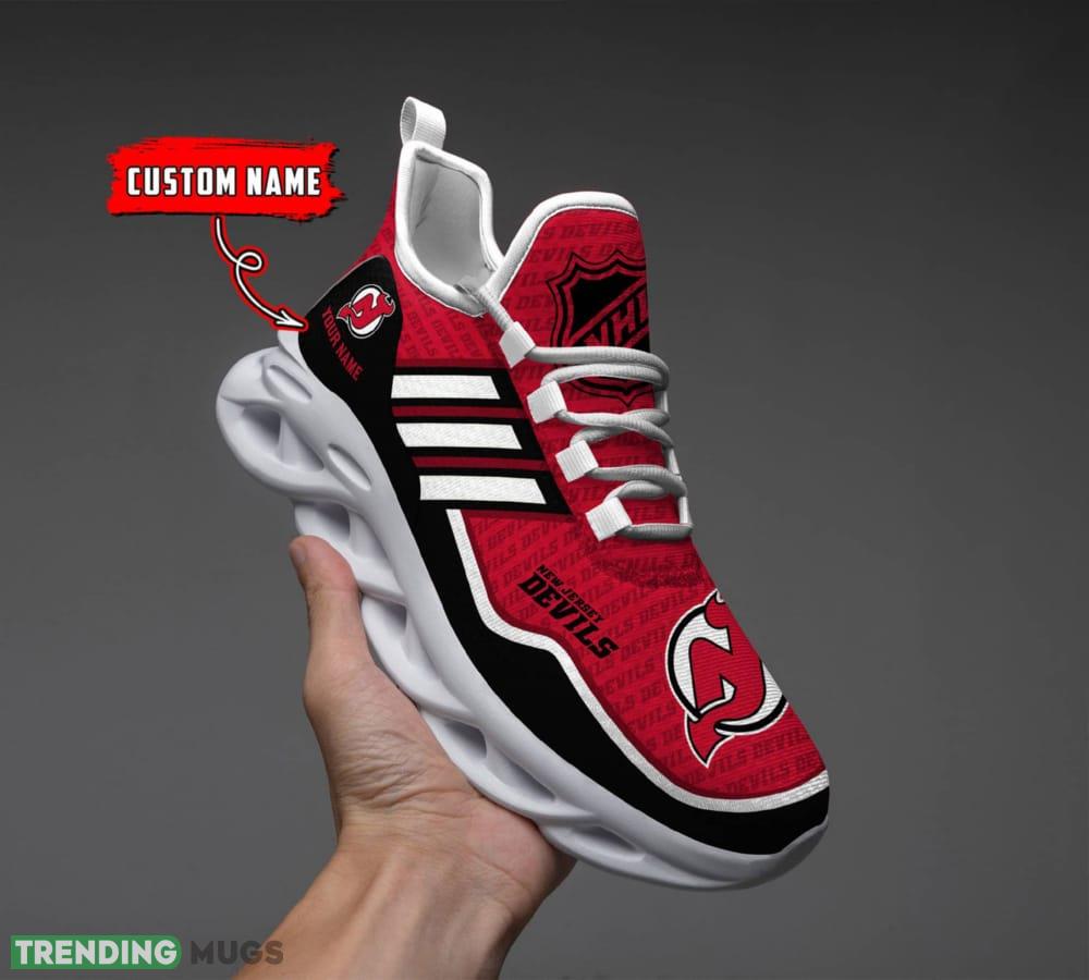 NHL New Jersey Devils Custom Name Max Soul Shoes Full Print For Men Women Sports Sneakers Max Soul NHL New Jersey Devils Custom Name Max Soul Shoes Full Print For Men Women Sports Sneakers Max Soul