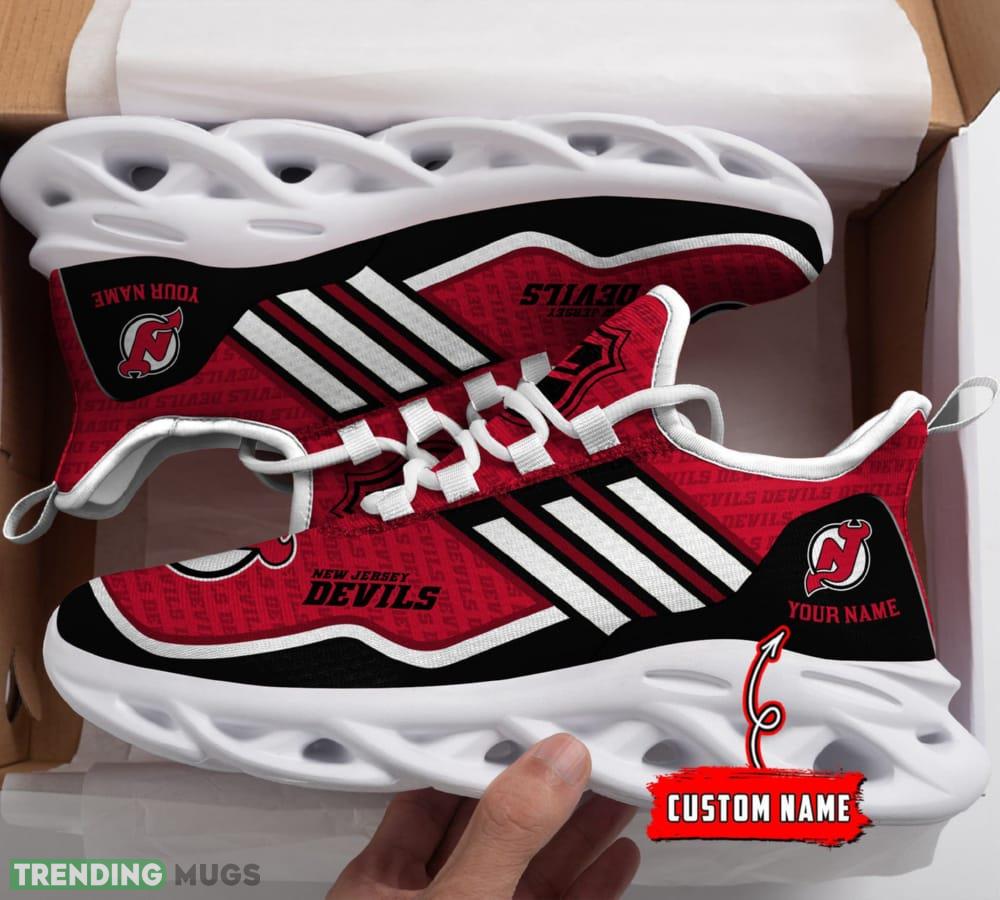 NHL New Jersey Devils Custom Name Max Soul Shoes Full Print For Men Women Sports Sneakers - NHL New Jersey Devils Custom Max Soul Shoes_1 NHL New Jersey Devils Custom Name Max Soul Shoes Full Print For Men Women Sports Sneakers - NHL New Jersey Devils Custom Max Soul Shoes_1