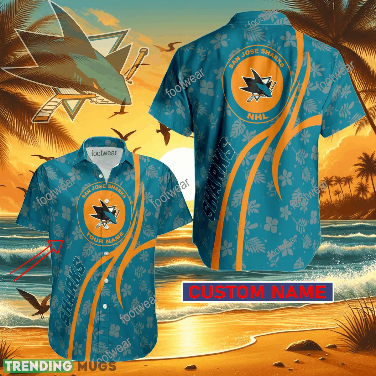 NHL San Jose Sharks Hawaiian Shirt Design Gift Fans Summer Holidays Custom Name - NHL San Jose Sharks Hawaiian Shirt Design Gift Fans Summer Holidays Custom Name NHL San Jose Sharks Hawaiian Shirt Design Gift Fans Summer Holidays Custom Name - NHL San Jose Sharks Hawaiian Shirt Design Gift Fans Summer Holidays Custom Name