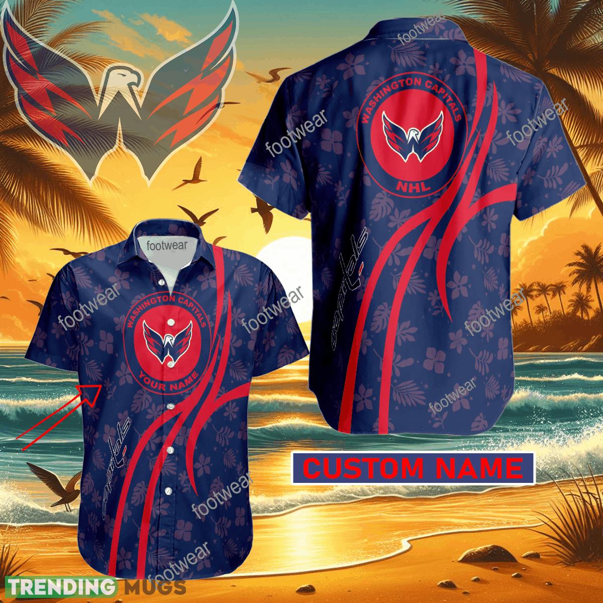 NHL Washington Capitals Hawaiian Shirt Design Gift Fans Summer Holidays Custom Name - NHL Washington Capitals Hawaiian Shirt Design Gift Fans Summer Holidays Custom Name NHL Washington Capitals Hawaiian Shirt Design Gift Fans Summer Holidays Custom Name - NHL Washington Capitals Hawaiian Shirt Design Gift Fans Summer Holidays Custom Name