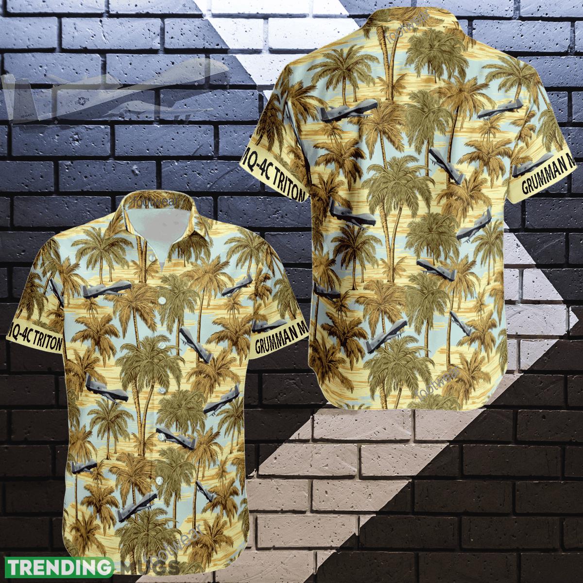 Northrop Grumman MQ-4C Triton Palm Tree Islands Hawaiian Shirt Aircaft For Beach - Northrop Grumman MQ-4C Triton Palm Tree Islands Hawaiian Shirt Aircaft For Beach Northrop Grumman MQ-4C Triton Palm Tree Islands Hawaiian Shirt Aircaft For Beach - Northrop Grumman MQ-4C Triton Palm Tree Islands Hawaiian Shirt Aircaft For Beach