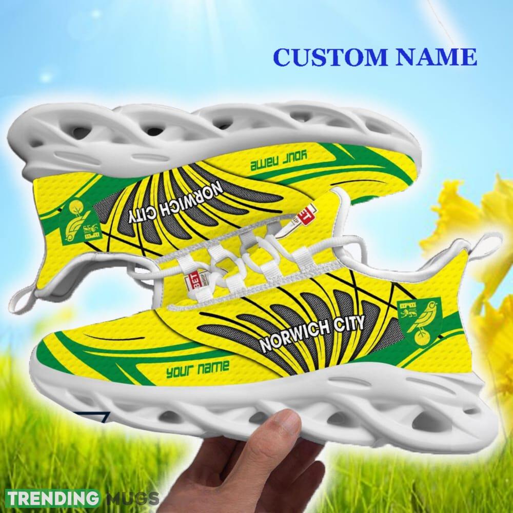 Norwich City Custom Name Max Soul Shoes For Men And Women Gift New Trending Sneakers - Norwich City Custom Name Max Soul Shoes_1 Norwich City Custom Name Max Soul Shoes For Men And Women Gift New Trending Sneakers - Norwich City Custom Name Max Soul Shoes_1