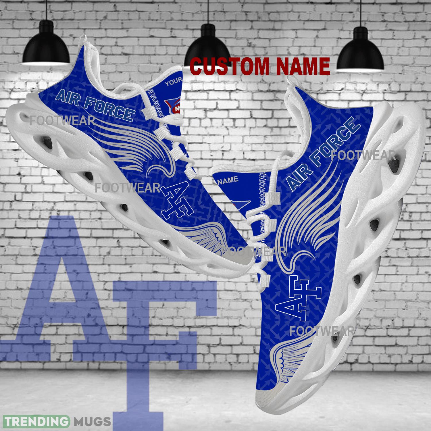 Personalized Air Force Falcons New Wings Arrow Pattern Max Soul Shoes Running Sneaker Complement - NCAA Air Force Falcons New Wings Arrow Pattern Max Soul Shoes Photo 1 Personalized Air Force Falcons New Wings Arrow Pattern Max Soul Shoes Running Sneaker Complement - NCAA Air Force Falcons New Wings Arrow Pattern Max Soul Shoes Photo 1