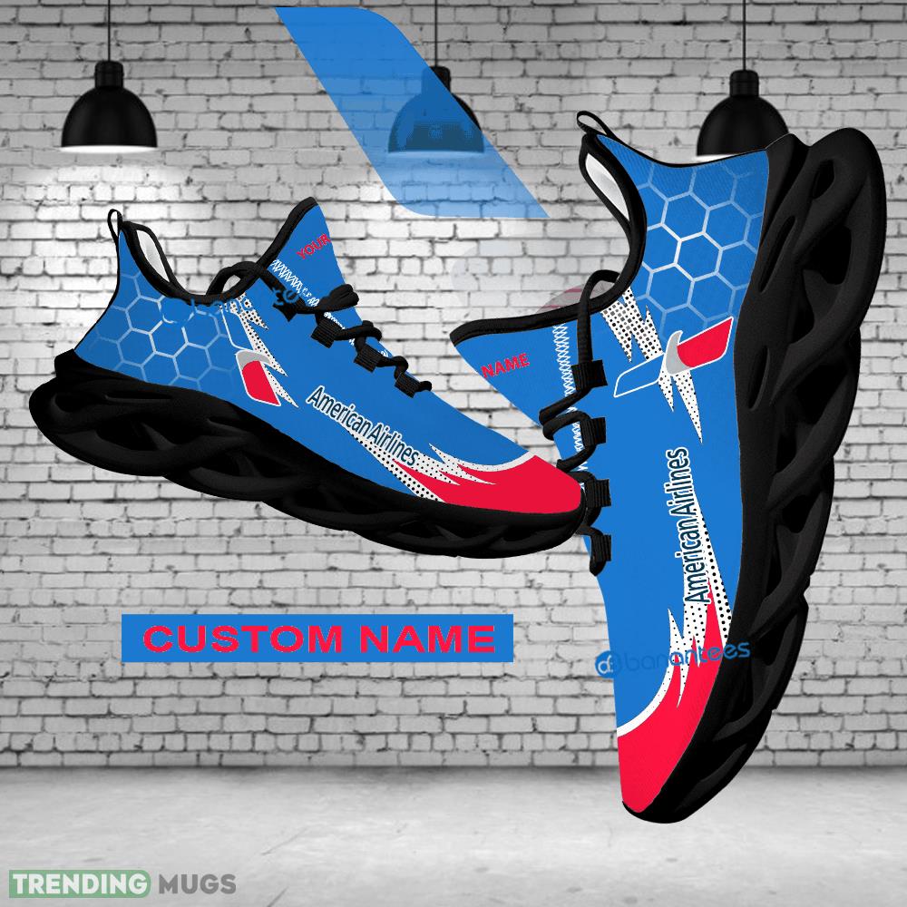 Personalized American Airline Brand Logo Max Soul Shoes Men Women Gift Running Sneaker Performance - american airline Logo Chunky Shoes Personalized Photo 1