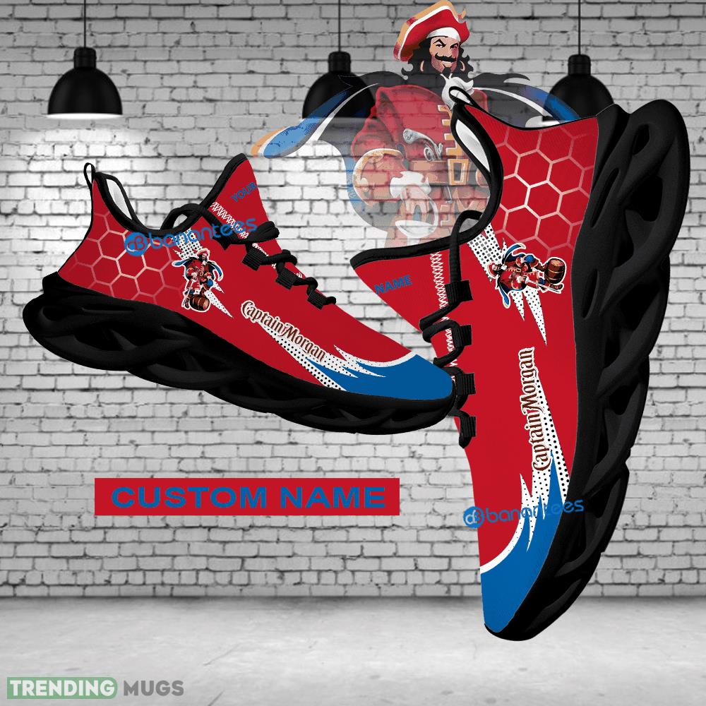 Personalized Captain Morgan Brand Logo Max Soul Shoes Men Women Gift Sport Sneaker Imprint - captain morgan Logo Chunky Shoes Personalized Photo 1
