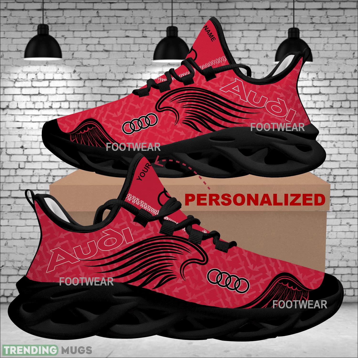 Personalized Car Racing Audi New Wings Arrow Sports Shoes Gift Fans Max Soul Sneakers Max Soul Personalized Car Racing Audi New Wings Arrow Sports Shoes Gift Fans Max Soul Sneakers Max Soul