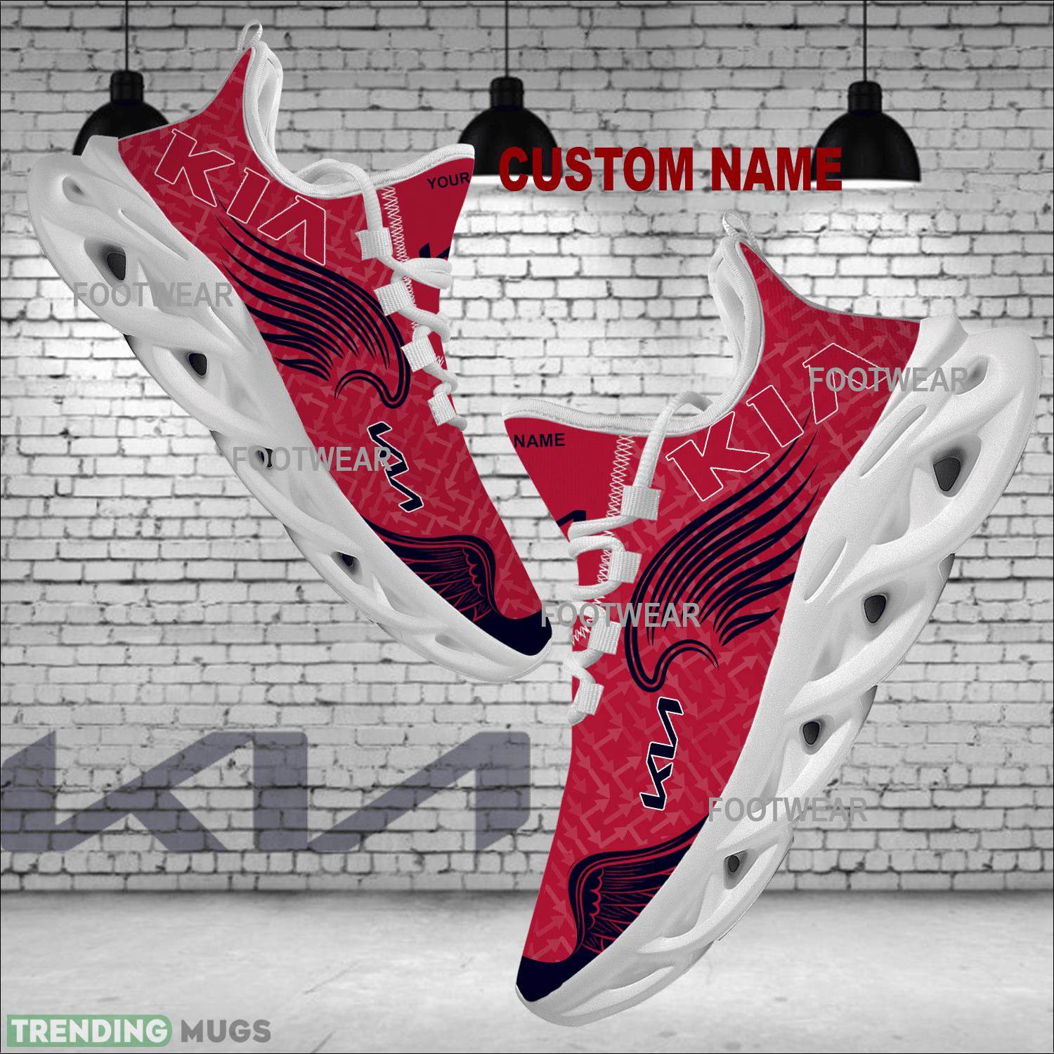 Personalized Car Racing Kia New Wings Arrow Sports Shoes Gift Fans Max Soul Sneakers - Car Racing Kia New Wings Pattern Arrow Max Soul Shoes Personalized Photo 1