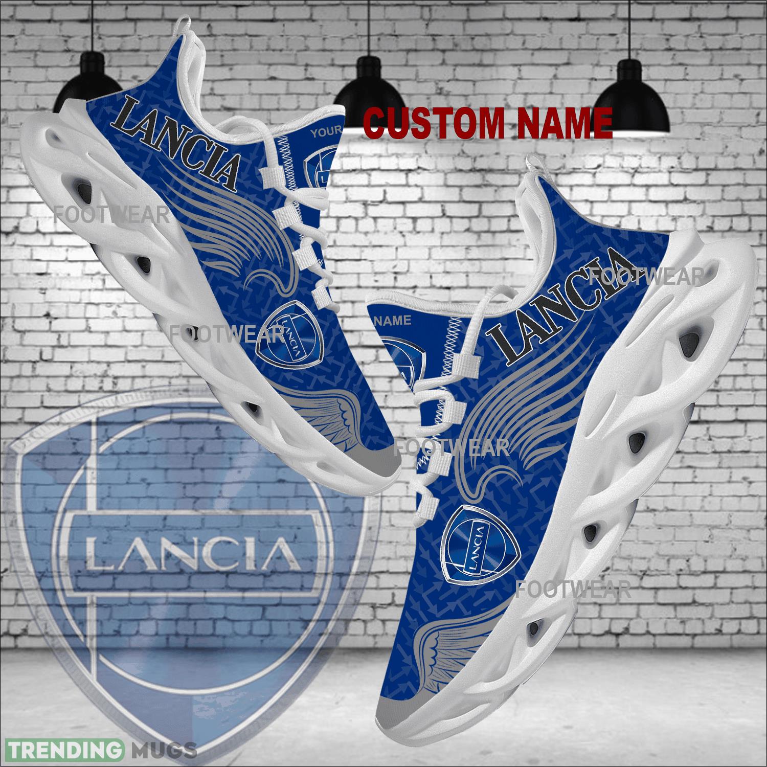 Personalized Car Racing Lancia New Wings Arrow Sports Shoes Gift Fans Max Soul Sneakers - Car Racing Lancia New Wings Pattern Arrow Max Soul Shoes Personalized Photo 1