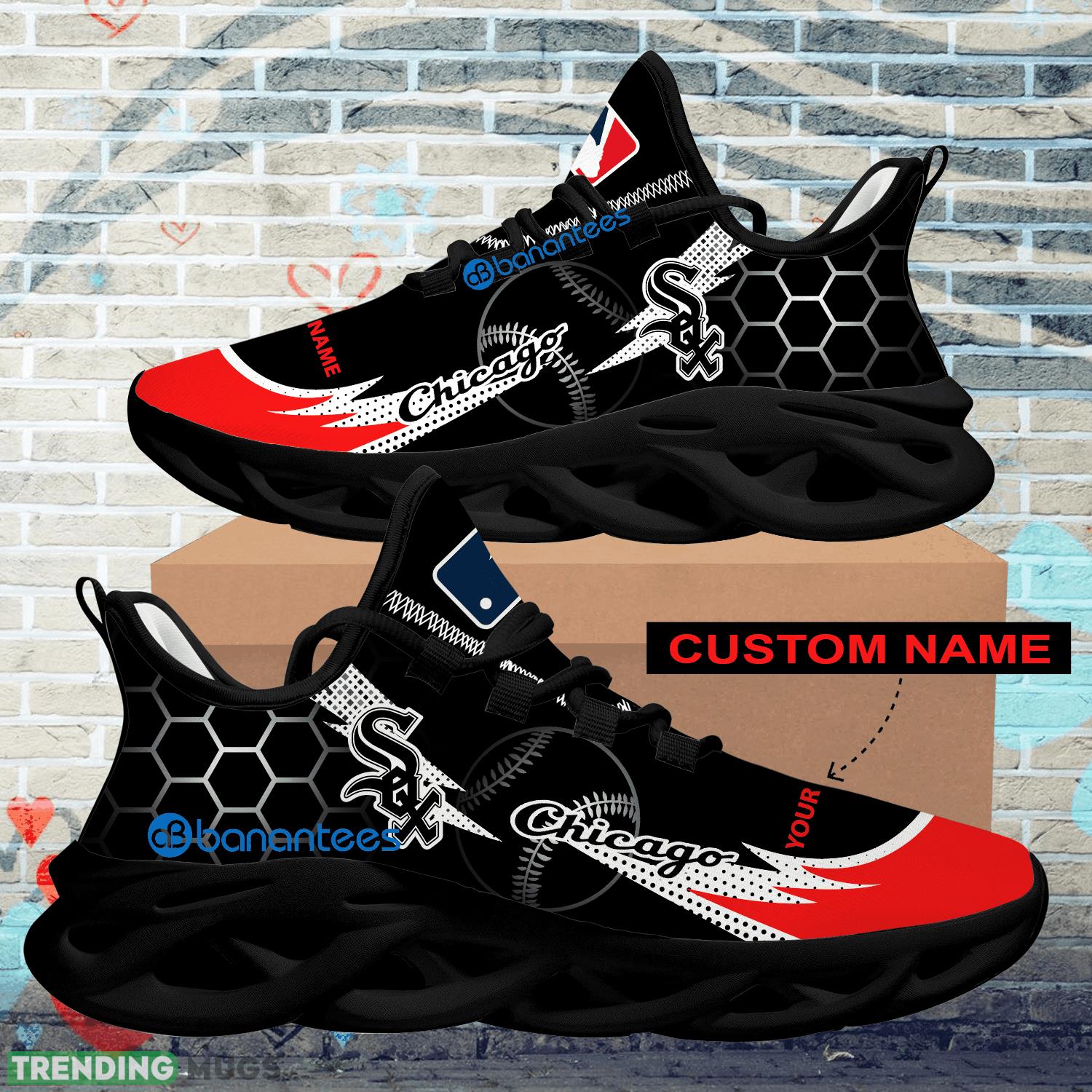 Personalized MLB Chicago White Sox Hexagonal Pattern Max Soul Shoes New Gift Sports Sneakers Max Soul Personalized MLB Chicago White Sox Hexagonal Pattern Max Soul Shoes New Gift Sports Sneakers Max Soul