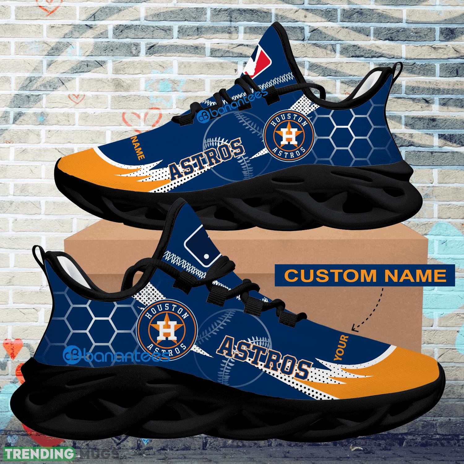 Personalized MLB Houston Astros Hexagonal Pattern Max Soul Shoes New Gift Sports Sneakers Max Soul Personalized MLB Houston Astros Hexagonal Pattern Max Soul Shoes New Gift Sports Sneakers Max Soul