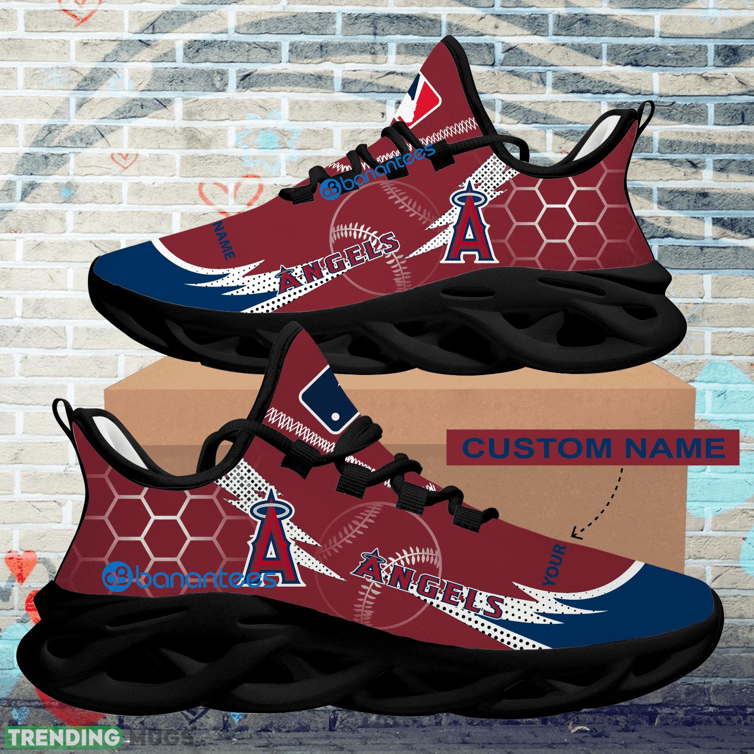 Personalized MLB Los Angeles Angels Hexagonal Pattern Max Soul Shoes New Gift Sports Sneakers Max Soul Personalized MLB Los Angeles Angels Hexagonal Pattern Max Soul Shoes New Gift Sports Sneakers Max Soul