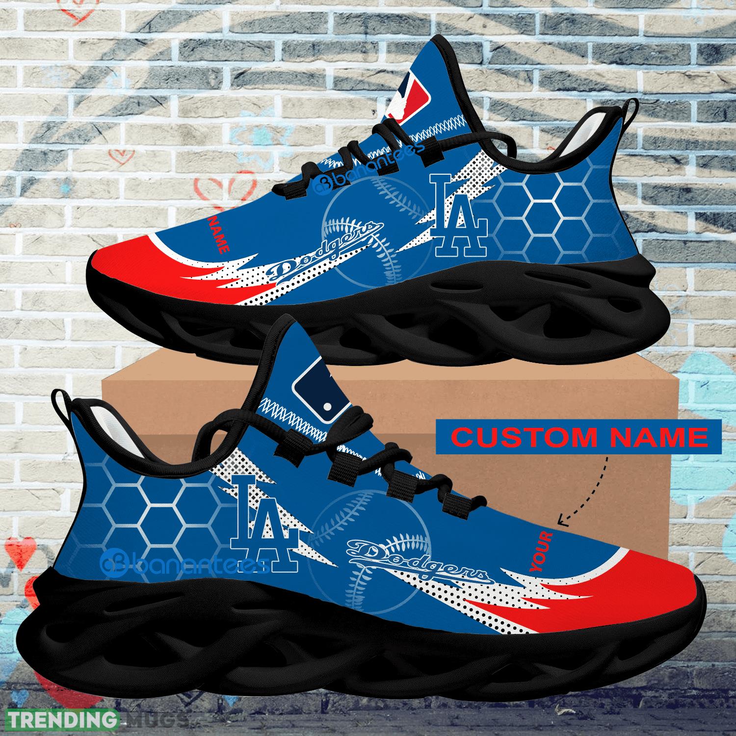 Personalized MLB Los Angeles Dodgers Hexagonal Pattern Max Soul Shoes New Gift Sports Sneakers Max Soul Personalized MLB Los Angeles Dodgers Hexagonal Pattern Max Soul Shoes New Gift Sports Sneakers Max Soul