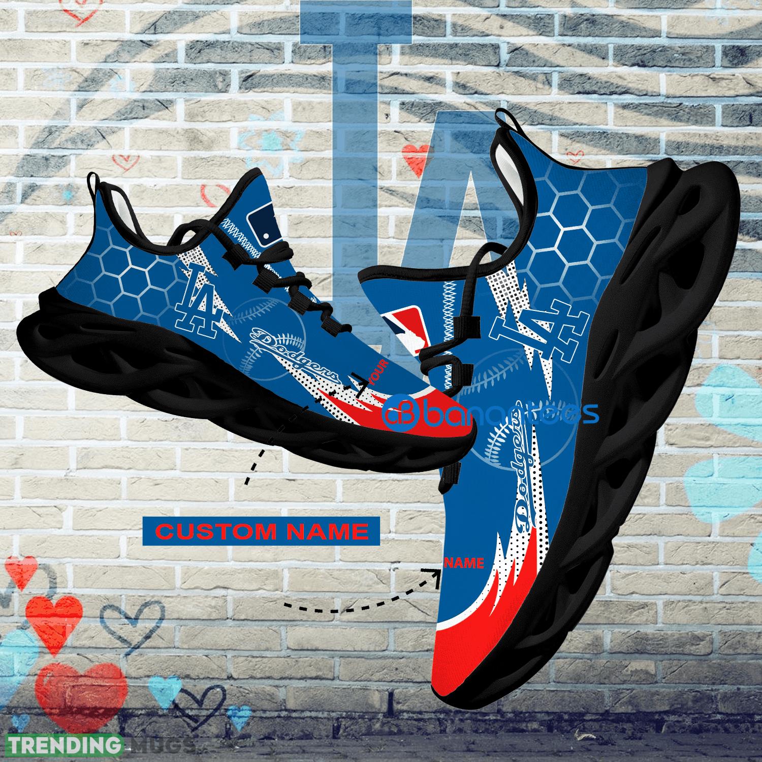 Personalized MLB Los Angeles Dodgers Hexagonal Pattern Max Soul Shoes New Gift Sports Sneakers - Personalized MLB Los Angeles Dodgers Hexagonal Pattern Max Soul Shoes Photo 1 Personalized MLB Los Angeles Dodgers Hexagonal Pattern Max Soul Shoes New Gift Sports Sneakers - Personalized MLB Los Angeles Dodgers Hexagonal Pattern Max Soul Shoes Photo 1