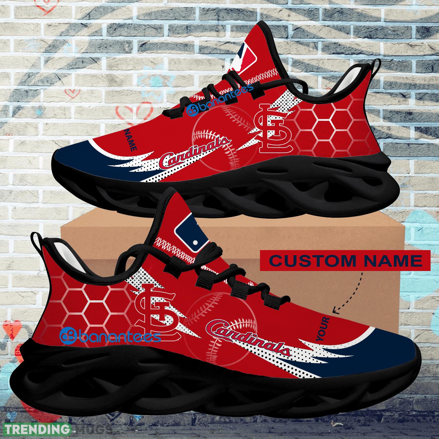 Personalized MLB St. Louis Cardinals Hexagonal Pattern Max Soul Shoes New Gift Sports Sneakers Max Soul Personalized MLB St. Louis Cardinals Hexagonal Pattern Max Soul Shoes New Gift Sports Sneakers Max Soul