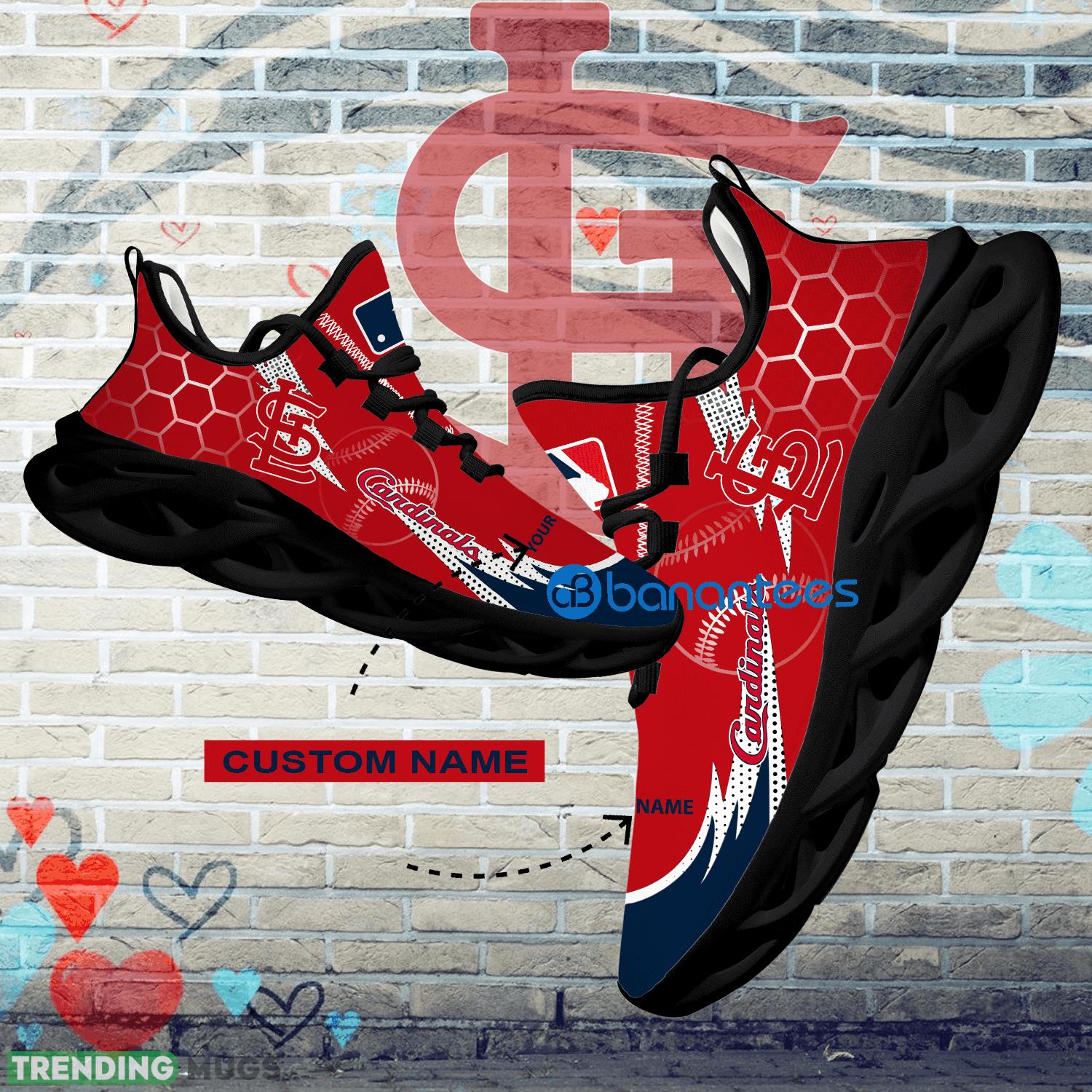 Personalized MLB St. Louis Cardinals Hexagonal Pattern Max Soul Shoes New Gift Sports Sneakers - Personalized MLB St. Louis Cardinals Hexagonal Pattern Max Soul Shoes Photo 1 Personalized MLB St. Louis Cardinals Hexagonal Pattern Max Soul Shoes New Gift Sports Sneakers - Personalized MLB St. Louis Cardinals Hexagonal Pattern Max Soul Shoes Photo 1