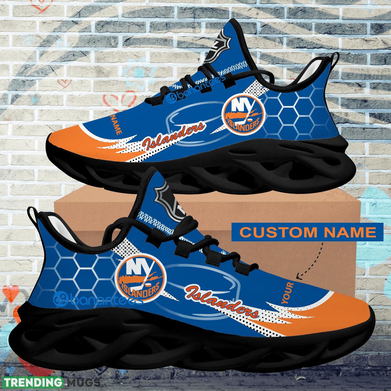 Personalized NHL New York Islanders Hexagonal Pattern Max Soul Shoes New Gift Sports Sneakers Max Soul Personalized NHL New York Islanders Hexagonal Pattern Max Soul Shoes New Gift Sports Sneakers Max Soul