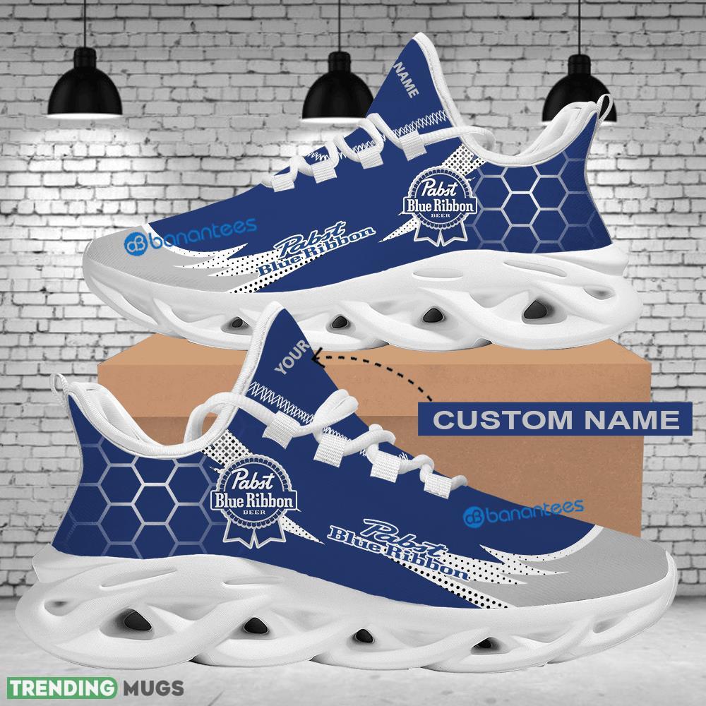 Personalized Pabst Blue Ribbon Brand Logo Max Soul Shoes Men Women Gift Running Sneaker Collection Max Soul Personalized Pabst Blue Ribbon Brand Logo Max Soul Shoes Men Women Gift Running Sneaker Collection Max Soul