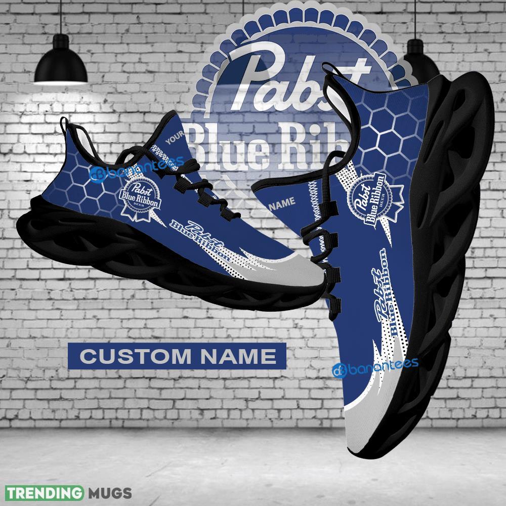 Personalized Pabst Blue Ribbon Brand Logo Max Soul Shoes Men Women Gift Running Sneaker Collection - pabst blue ribbon Logo Chunky Shoes Personalized Photo 1 Personalized Pabst Blue Ribbon Brand Logo Max Soul Shoes Men Women Gift Running Sneaker Collection - pabst blue ribbon Logo Chunky Shoes Personalized Photo 1