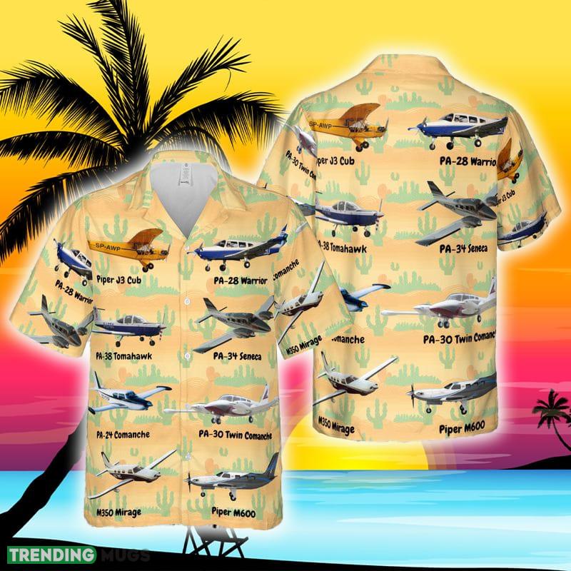 Piper Aircraft Hawaiian Shirt - Piper Aircraft Hawaiian Shirt Piper Aircraft Hawaiian Shirt - Piper Aircraft Hawaiian Shirt