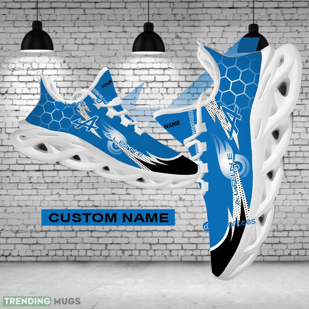 Running Sneaker Fashion Custom Name Car Racing Alpine Logo Hexagonal Max Soul Shoes - Custom Name Car Racing Alpine Logo Hexagonal Pattern Max Soul Shoes Photo 1 Running Sneaker Fashion Custom Name Car Racing Alpine Logo Hexagonal Max Soul Shoes - Custom Name Car Racing Alpine Logo Hexagonal Pattern Max Soul Shoes Photo 1