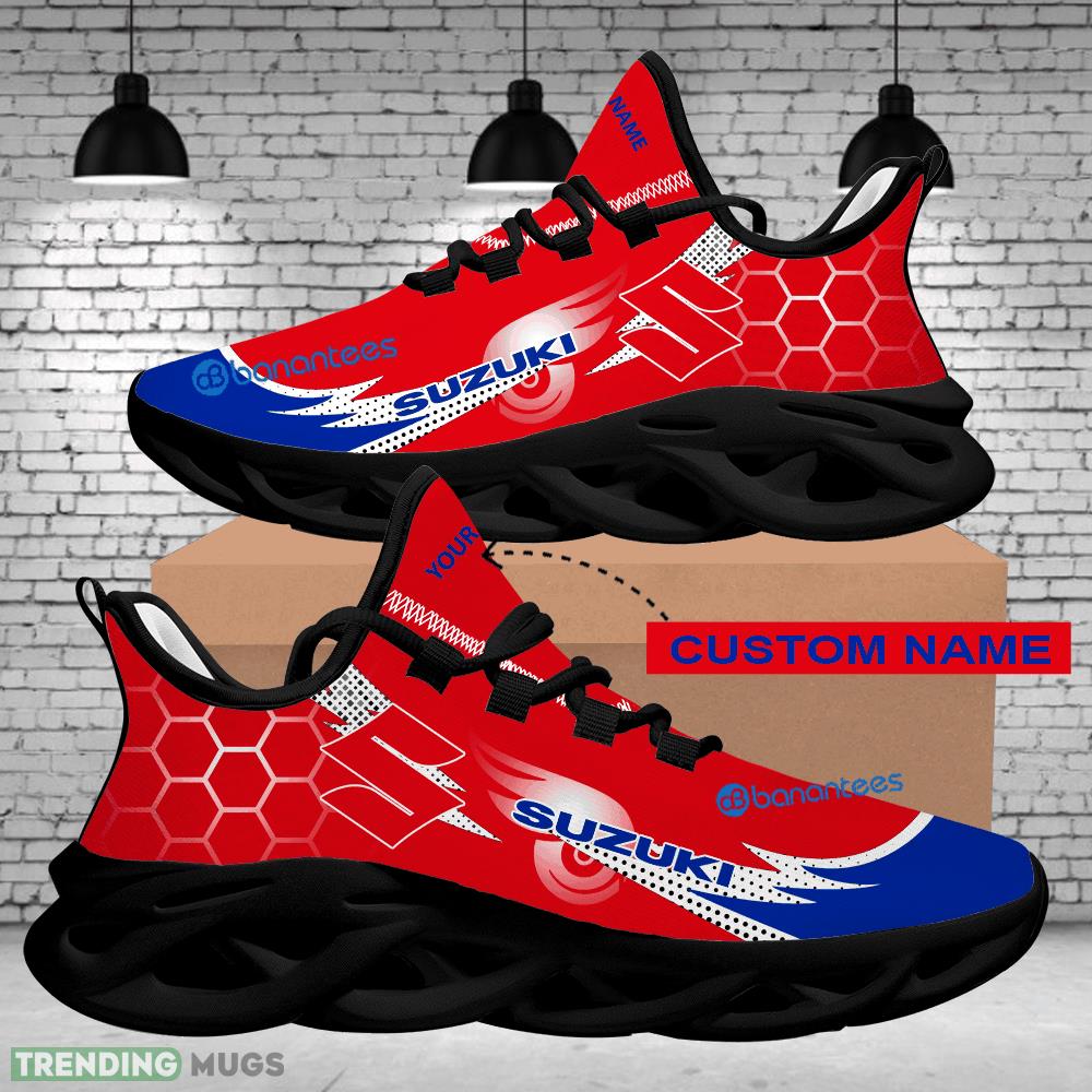 Running Sneaker Style Custom Name Car Racing Suzuki Logo Hexagonal Max Soul Shoes Max Soul Running Sneaker Style Custom Name Car Racing Suzuki Logo Hexagonal Max Soul Shoes Max Soul