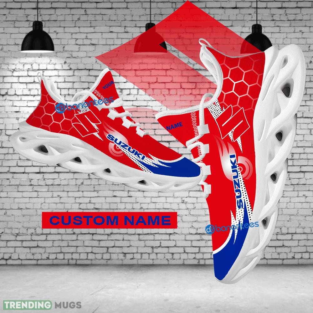 Running Sneaker Style Custom Name Car Racing Suzuki Logo Hexagonal Max Soul Shoes - Custom Name Car Racing Suzuki Logo Hexagonal Pattern Max Soul Shoes Photo 1 Running Sneaker Style Custom Name Car Racing Suzuki Logo Hexagonal Max Soul Shoes - Custom Name Car Racing Suzuki Logo Hexagonal Pattern Max Soul Shoes Photo 1