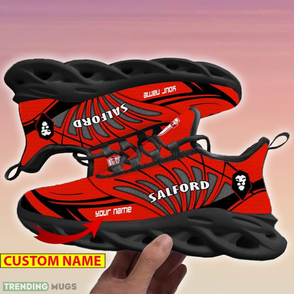 Salford City Max Soul Shoes Personalized For Men Women Running Sneakers Gift Max Soul Salford City Max Soul Shoes Personalized For Men Women Running Sneakers Gift Max Soul