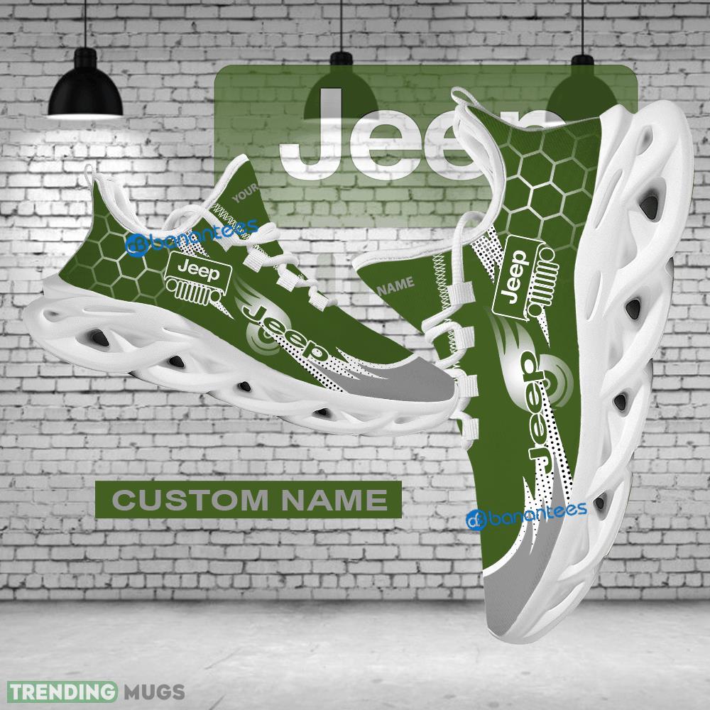 Sport Sneaker Bold Custom Name Car Racing Jeep Logo Hexagonal Max Soul Shoes - Custom Name Car Racing Jeep Logo Hexagonal Pattern Max Soul Shoes Photo 1 Sport Sneaker Bold Custom Name Car Racing Jeep Logo Hexagonal Max Soul Shoes - Custom Name Car Racing Jeep Logo Hexagonal Pattern Max Soul Shoes Photo 1