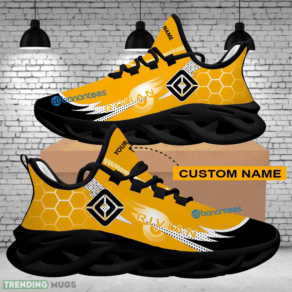 Sport Sneaker Contemporary Custom Name Car Racing Rivian Logo Hexagonal Max Soul Shoes Max Soul Sport Sneaker Contemporary Custom Name Car Racing Rivian Logo Hexagonal Max Soul Shoes Max Soul