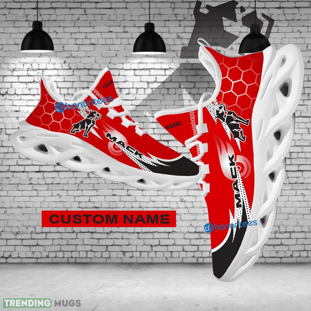 Sport Sneaker Influence Custom Name Car Racing Mack Truck Logo Hexagonal Max Soul Shoes - Custom Name Car Racing Mack Truck Logo Hexagonal Pattern Max Soul Shoes Photo 1 Sport Sneaker Influence Custom Name Car Racing Mack Truck Logo Hexagonal Max Soul Shoes - Custom Name Car Racing Mack Truck Logo Hexagonal Pattern Max Soul Shoes Photo 1