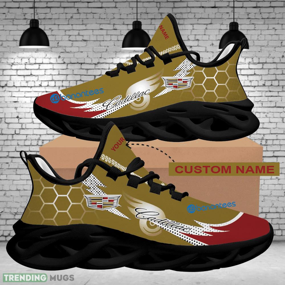 Sport Sneaker Representation Custom Name Car Racing Cadillac Logo Hexagonal Max Soul Shoes Max Soul Sport Sneaker Representation Custom Name Car Racing Cadillac Logo Hexagonal Max Soul Shoes Max Soul