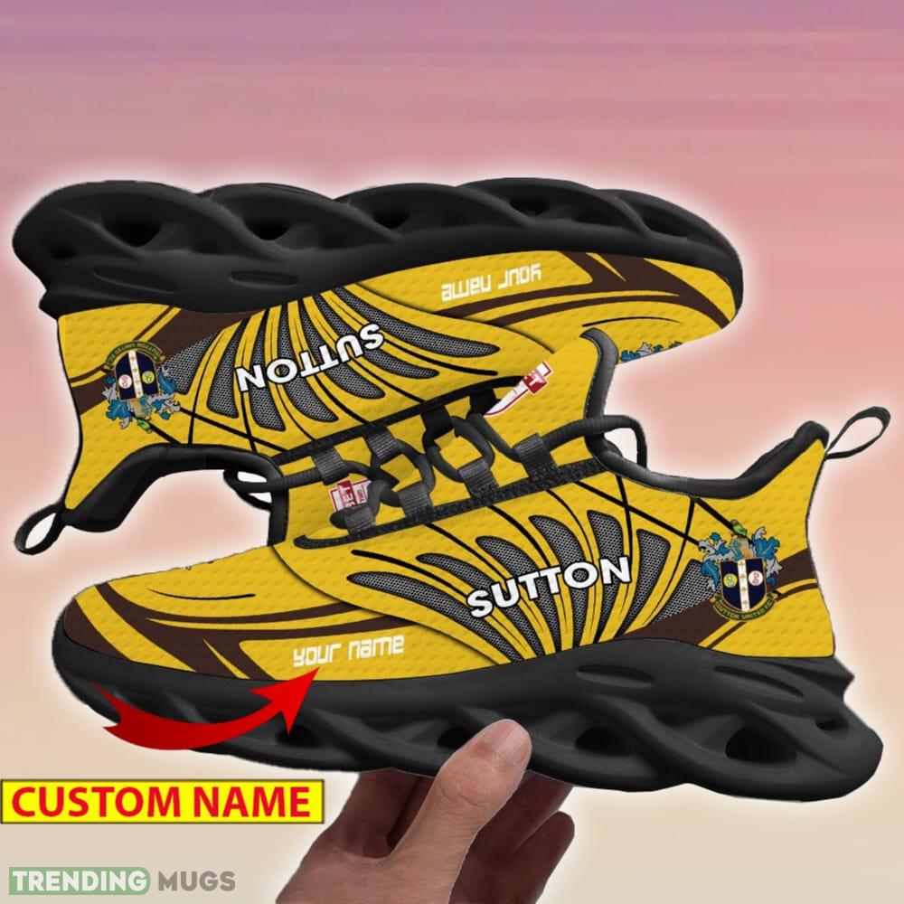 Sutton United Max Soul Shoes Personalized For Men Women Running Sneakers Gift Max Soul Sutton United Max Soul Shoes Personalized For Men Women Running Sneakers Gift Max Soul