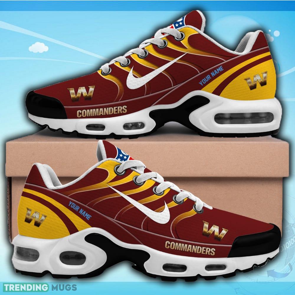 Washington Commanders NFL Teams Custom Name Air Cushion Sports Shoes Gift For Fans Running Shoes Washington Commanders NFL Teams Custom Name Air Cushion Sports Shoes Gift For Fans Running Shoes