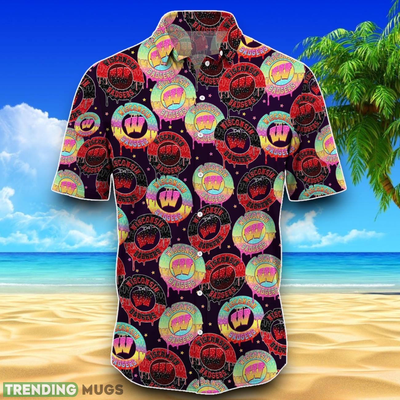Wisconsin Badgers Hawaiian Shirt Best Design For Sport Fans Hawaiian Shirt Wisconsin Badgers Hawaiian Shirt Best Design For Sport Fans Hawaiian Shirt