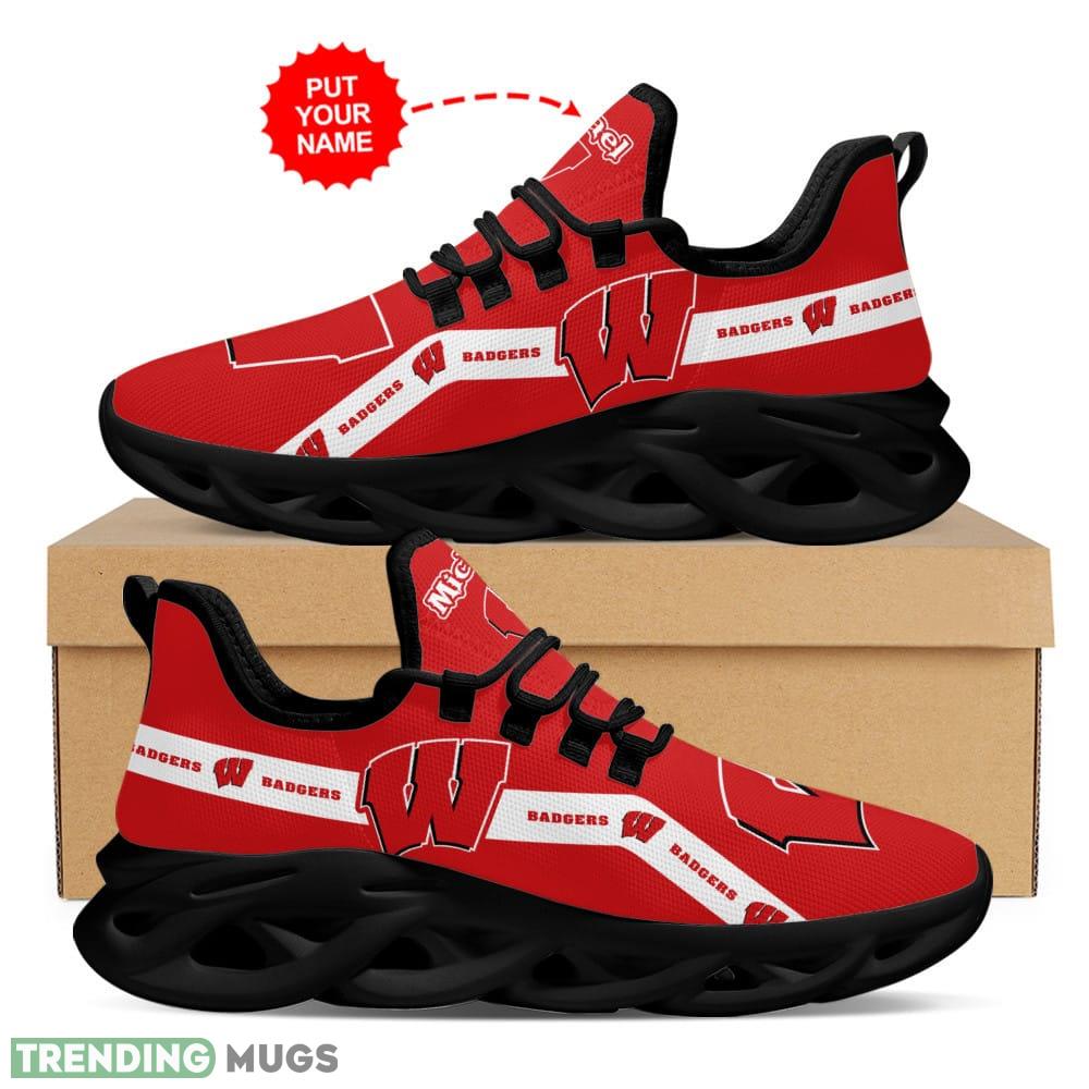 Wisconsin Badgers Island Custom Name Max Soul Sneakers Luxury NCAA1 Shoes For Men Women Gift Chunky For Fans Max Soul Wisconsin Badgers Island Custom Name Max Soul Sneakers Luxury NCAA1 Shoes For Men Women Gift Chunky For Fans Max Soul