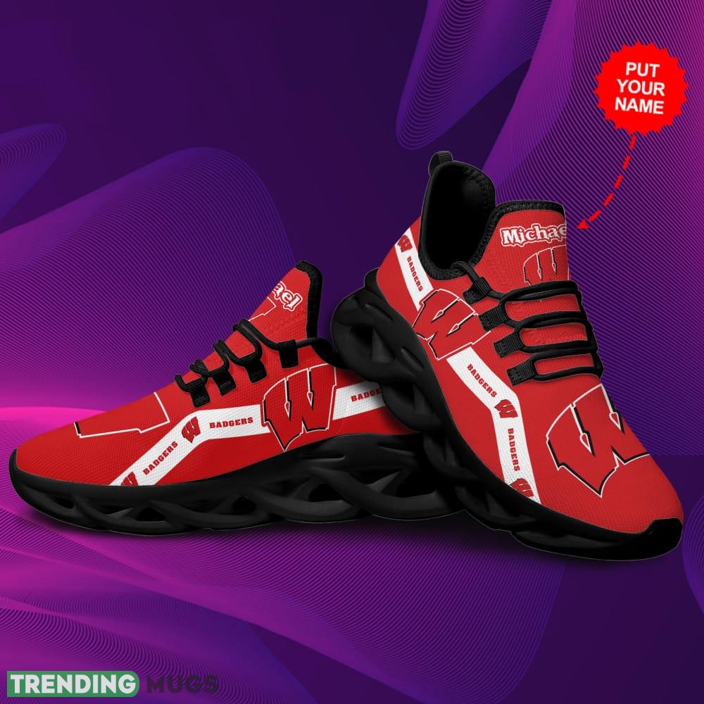 Wisconsin Badgers Island Custom Name Max Soul Sneakers Luxury NCAA1 Shoes For Men Women Gift Chunky For Fans Max Soul Wisconsin Badgers Island Custom Name Max Soul Sneakers Luxury NCAA1 Shoes For Men Women Gift Chunky For Fans Max Soul